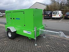 Idrofoglia Nieuwe pompset Idrofoglia, motor , regenmotor , haspel , pomp, beregeningspomp