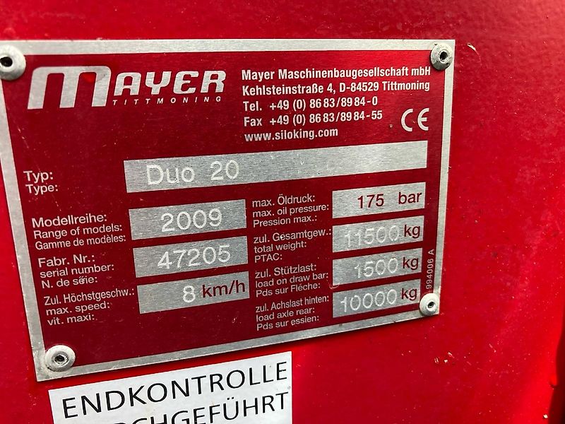 Siloking DUO 20 Mayer Siloking 20m³