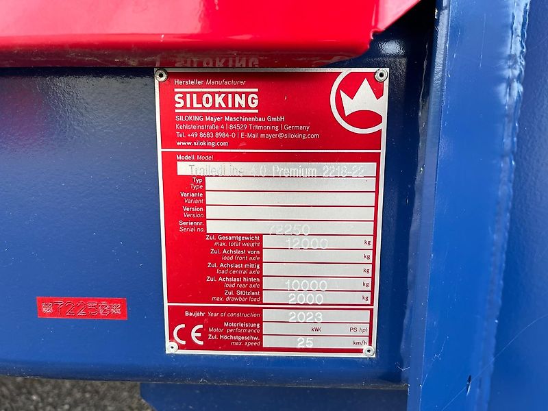 Siloking Trailed Line 4.0 Premium 2218-22
