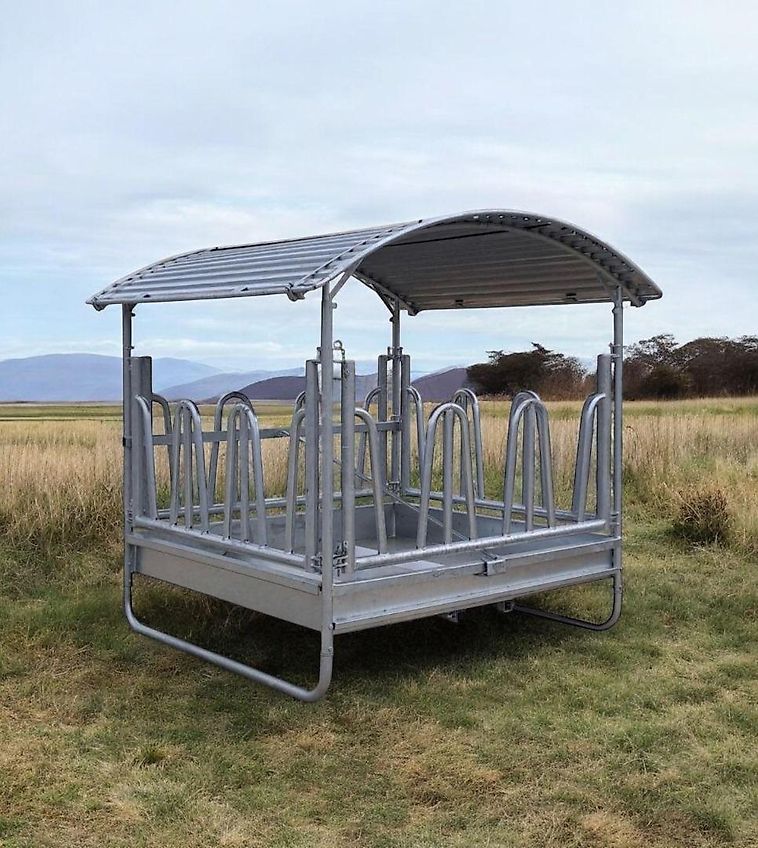 DM-Handel GmbH Günstige Heuraufe⭐️ 2,0x2,0m ☘️Viereckraufe Fressgitter Raufe Pferd Rind Alpaka Schaf Ziege Pferderaufe Futterraufe Schafraufe Weideraufe Ponyraufe Rundballenraufe Metallheurauf