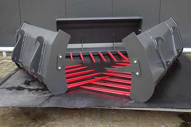 Hofstede mestvork mest vork riek tanden bak met model euro / Giant of Weidemann aankoppeling