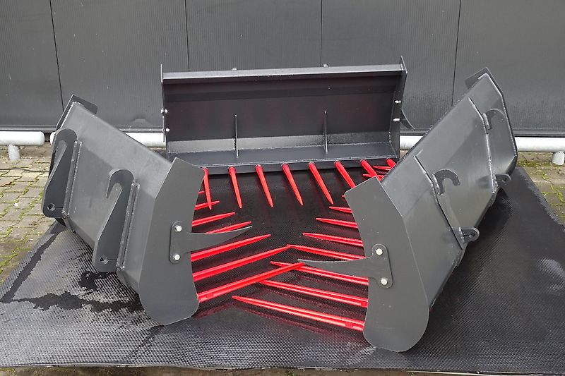 Hofstede mestvork mest vork riek tanden bak met model euro / Giant of Weidemann aankoppeling