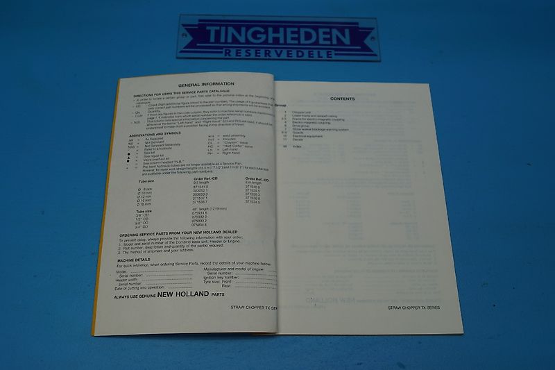 New Holland TX36 (Spare part/Reservedel/Ersatzteil)