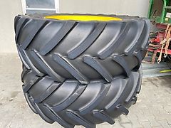 John Deere Kompletträder von 6R250, 650/65 R42 mit Bridgestone Decken aus 2019, ca. 50 %