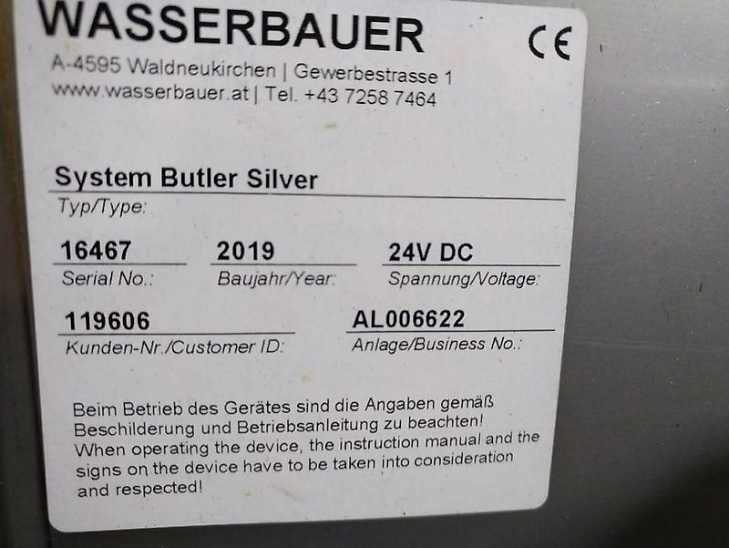 Futterschieber,Wasserbauer, Butler Silber,Silver, Gebraucht