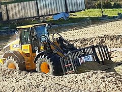 New Holland Silagegabel Grüngutgabel Radlader Volvo New Holland JCB