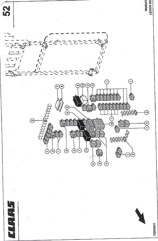 Claas LEXION 580 Zentralelektrik