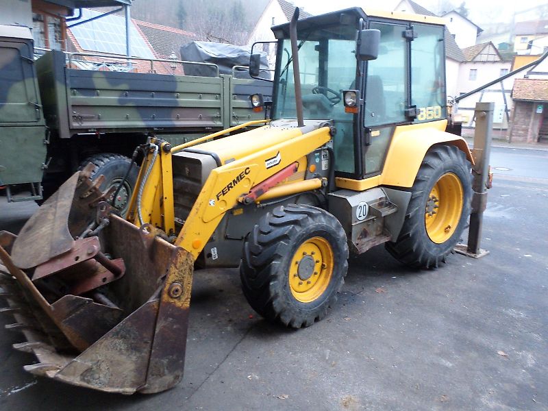 Massey Ferguson MF Baggerlader MF 860 B mit Zubehör 1 Hand 7950 St