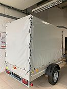 Böckmann Tieflader 2513/135 mit Plane 1,40m grau 1350 kg