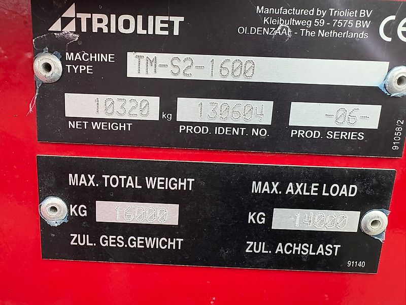 Trioliet Triomix S 2- 1600
