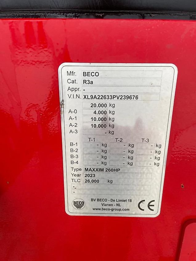 Beco Maxxim 260HP *Bruttopreis* Top Zustand Erdmulde Muldenkipper Mulde