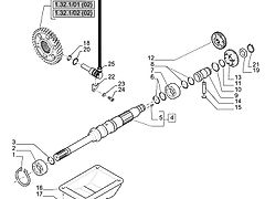 New Holland T6010 Koło zębate 49t, 75.5mm width 5193855 (Części zamienne)