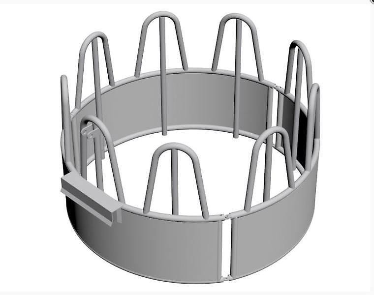 MC-AGRI Futterraufe f. Rinder u. Pferde Rund verzinkt M11/12