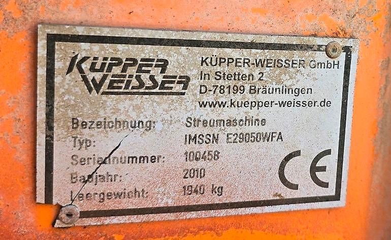 Küpper-Weisser IMSSN E29050WFA Salzstreuer Salzsilo Streuaufsatz für LKW 5m3