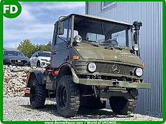 Mercedes-Benz Unimog 407 Agrar mit Glogger Seilwinde , Kraftheber , Getriebe Defekt