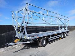 CynkoMet Ballenwagen 24 Tonnen mit verlängerter hydraulischer Ladungssicherung, Strohwagen, Heu,