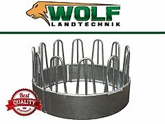 Wolf-Landtechnik GmbH Rundballenraufe 12 Fressplätze Futterraufe Raufe