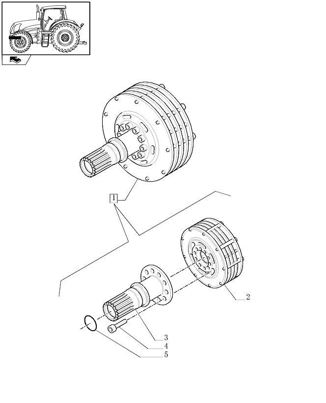 New Holland T6010 Sprzęgło wom 220.5mm od 87731124 (Części zamienne)