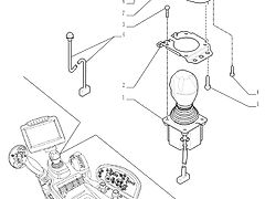 New Holland T6010 Joystick 84253193 (Części zamienne)