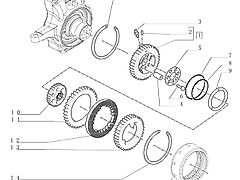 New Holland T6010 Tarcza hamulcowa 120mm id x 240mm od x 13mm thk 87332079 (Części zamienne)
