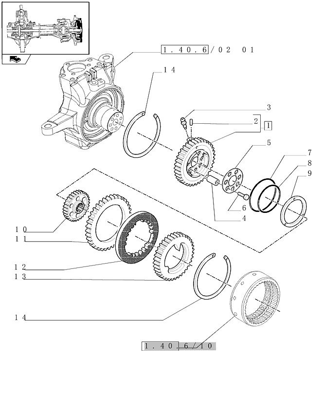 New Holland T6010 Tarcza hamulcowa 120mm id x 240mm od x 13mm thk 87332079 (Części zamienne)