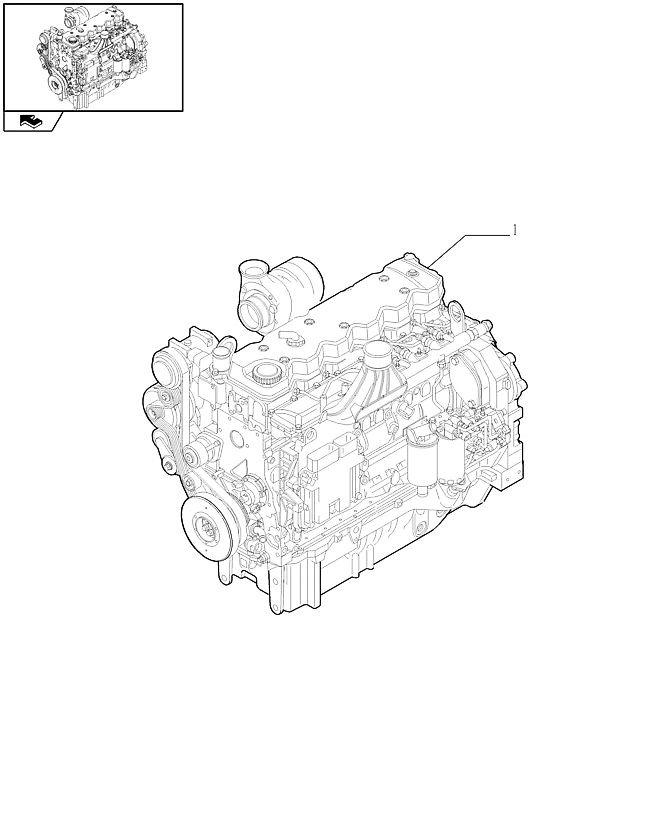 New Holland T6010 T6090 T6070 T7230 Silnik 84140800 (Części zamienne)