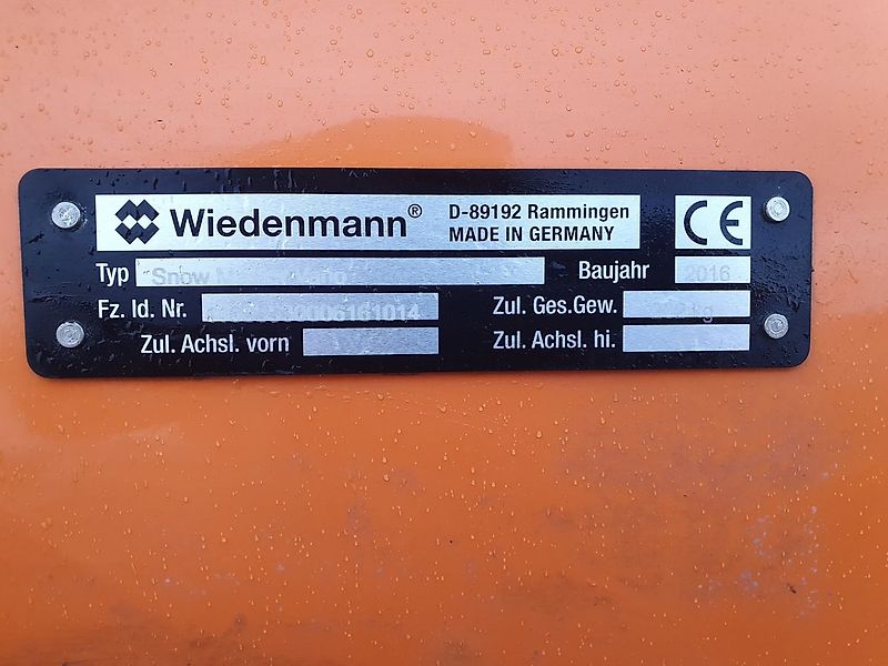 Wiedenmann VARIO SCHNEESCHILD Kubota Iseki Holder John Deer