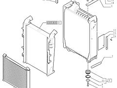 New Holland T6090 Chłodnica 84154109 (Części zamienne)