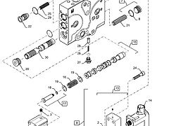 New Holland T6090 T6070 T7230 Regen zawor hydr section left 47434187R (Części zamienne)