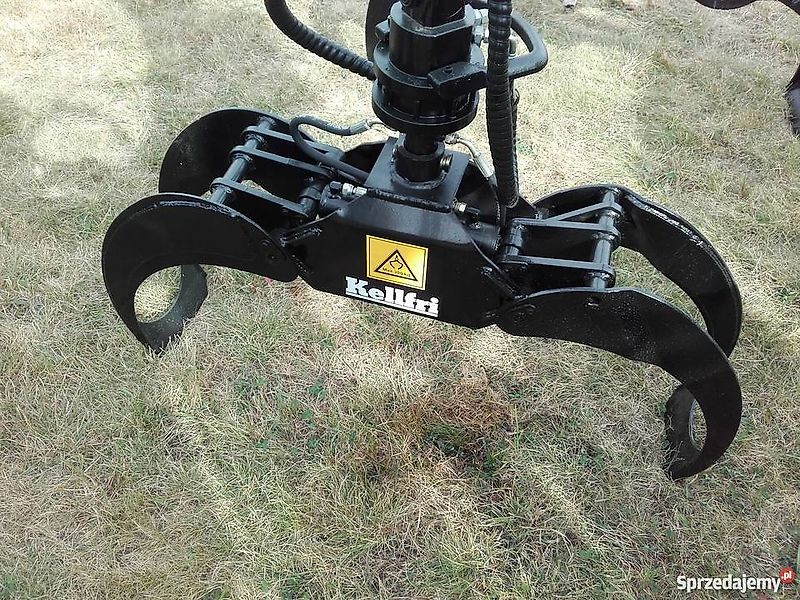 Holzzange 1250 mm Holzgreifer mit Rotator 0,21 m2 Zapfen Forstgreifer Rückezange