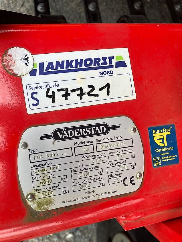 Väderstad RAPID RDA 600S