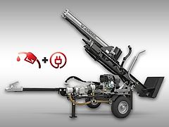 Jansen Holzspalter Jansen HS-20H110K-V2, KOMBI, Benzin+Elektro, 20 t, stehend
