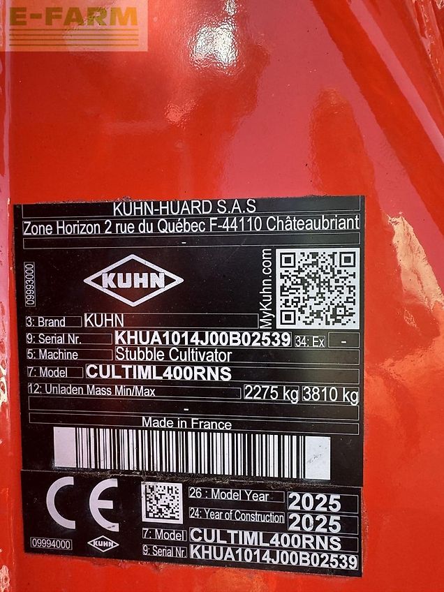 Kuhn cultimer 400
