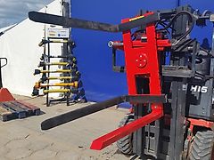 KMZ Kistendrehgerät für Stapler, Gabeltrager FEM II / forklift rotator 180°