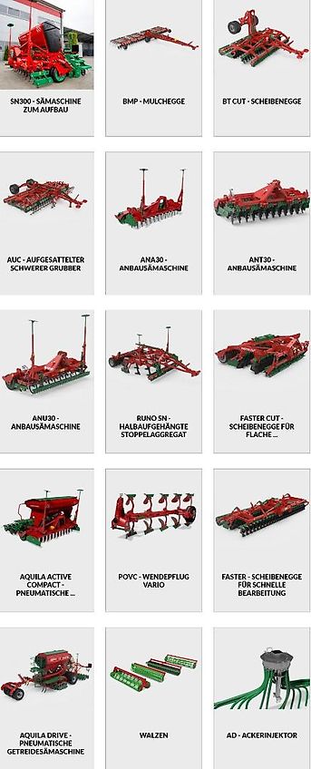 AGRO-MASZ APS oder Vibro 3 bis 8 m Arbeitsbreite, Nachläufer nach Wahl