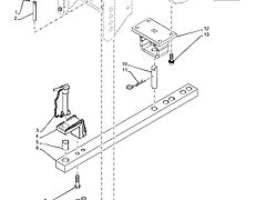 New Holland T6090 T6070 Wspornik zaczepu 87561340 (Części zamienne)