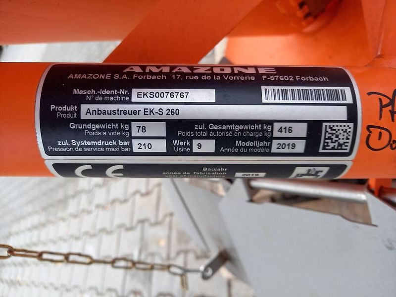 Amazone EK-S 260 Sandstreuer, Salzstreuer, Streuer