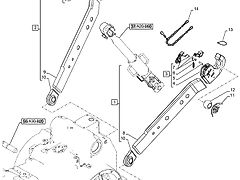 New Holland T6090 T6070 Cięgło dolne 47137107 (Części zamienne)
