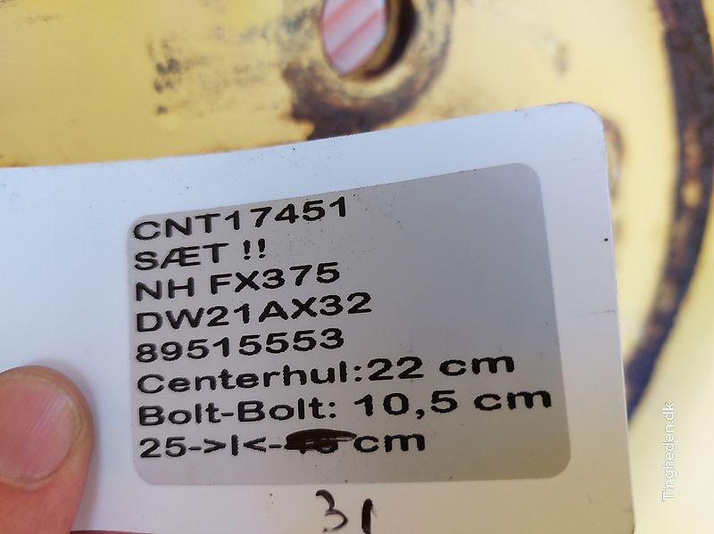 New Holland 32" DW21Ax32 (Spare part/Reservedel/Ersatzteil)