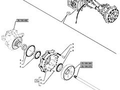 New Holland T6070 Piasta 47924204 (Części zamienne)