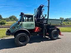 Unimog 416 mit Funkkran Werner Seilwinde Funk Oldtimer 406