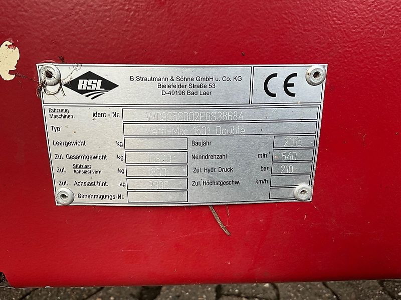 Strautmann Verti Mix 1501 Double Betriebsaufgabe Guter Zustand