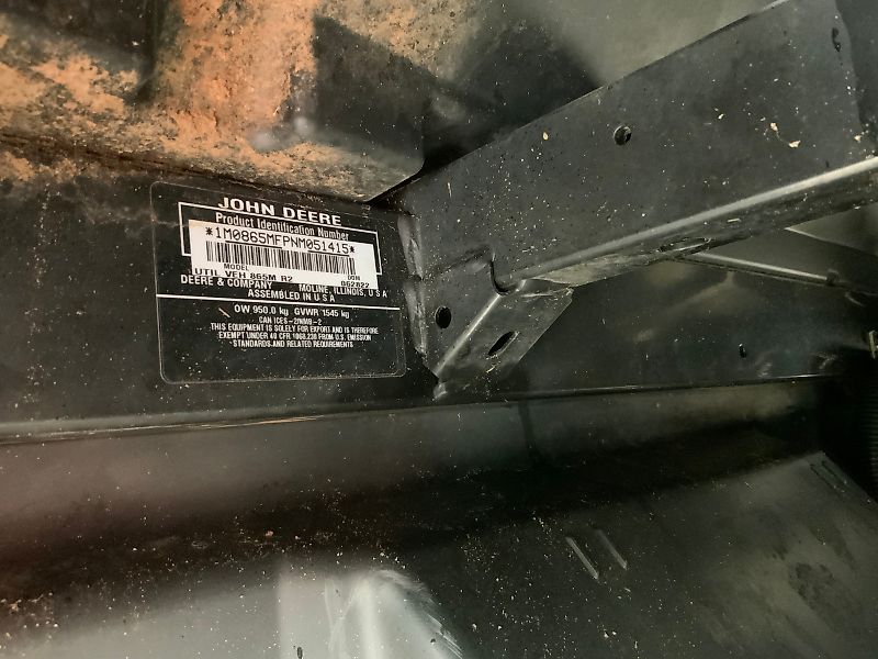 John Deere 865M Gator ATV (ST24540)