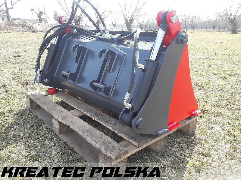 Grutech 3-in-1-Schaufel für Mini-Lader / Kompaktlader GTH-3w1M Breiten von 1 m bis 1,4 m