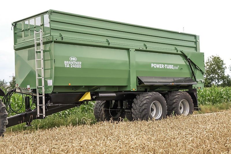 Brantner TA 24080 PowerTube - 8m Mulde 41m³ - 24 to - luftgefedert - BPW Lenk-Achse + abklappbare 800er Aufsatzwände -- 710er Räder